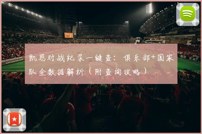 凯恩对战纪录一键查：俱乐部+国家队全数据解析（附查询攻略）